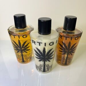 ORTIGIA Ambra Nera Set of 3: Shampoo, Conditioner, and Bath Foam Sicily Italy